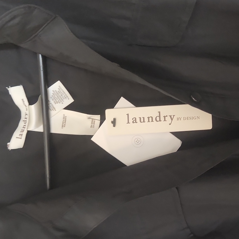 Laundry By Design Black Silk Cotton Blend - Size 12 (fits like 8/10 Junior) - Picture 8 of 16